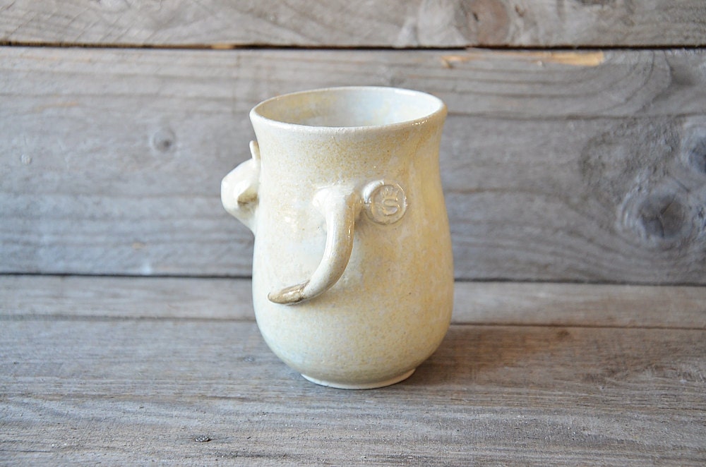 Stretching cat - Tazza in gres con gatto - Gat-tea - gres