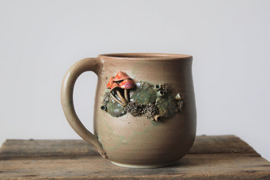 Tazza funghi e muschio 