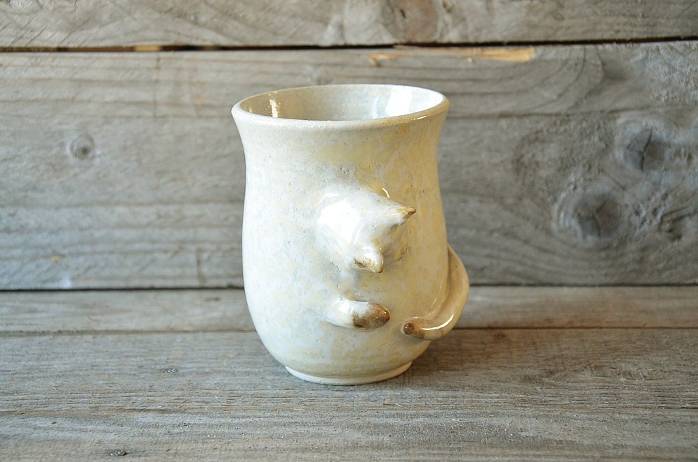 Playing cat - Tazza in gres con gatto - Gat-tea -  gres