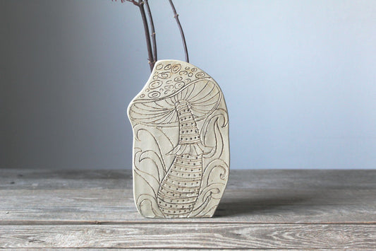 vaso pannello lepiota in gres